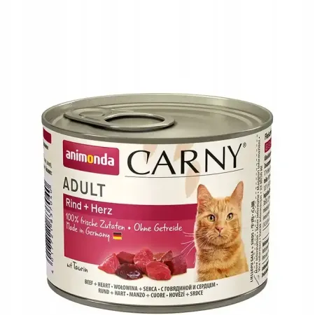 ANIMONDA Carny Adult Cat wołowina serca 200g